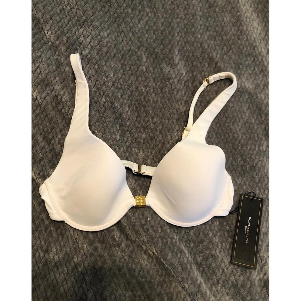 NWT BCBG Maxazria Women's Bikini Top - Size XS - White